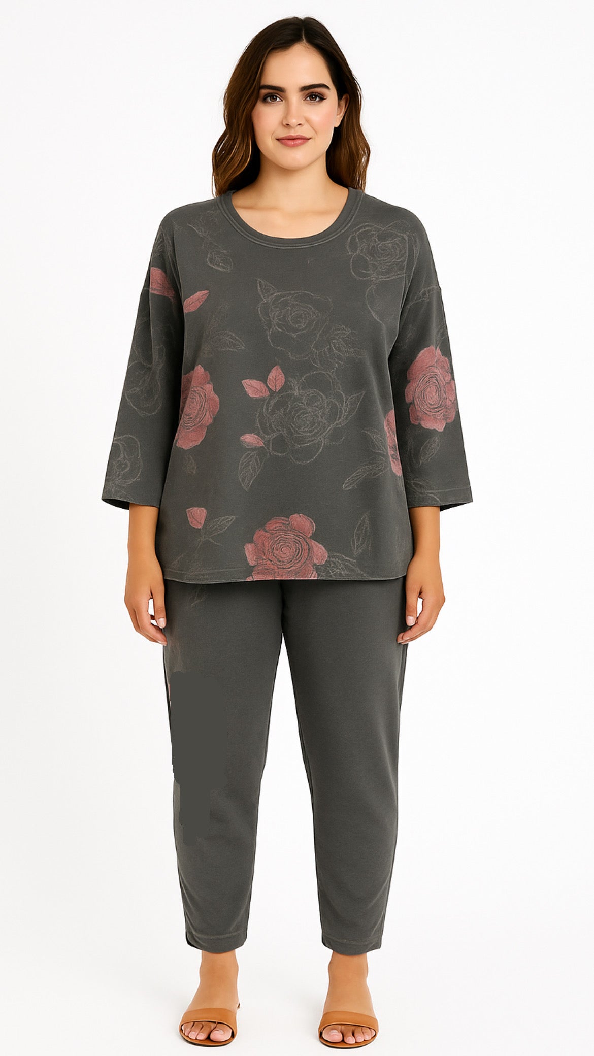 Rose Cotton Terry Lounge Set