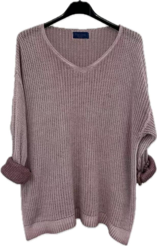Mesh Top V-neck