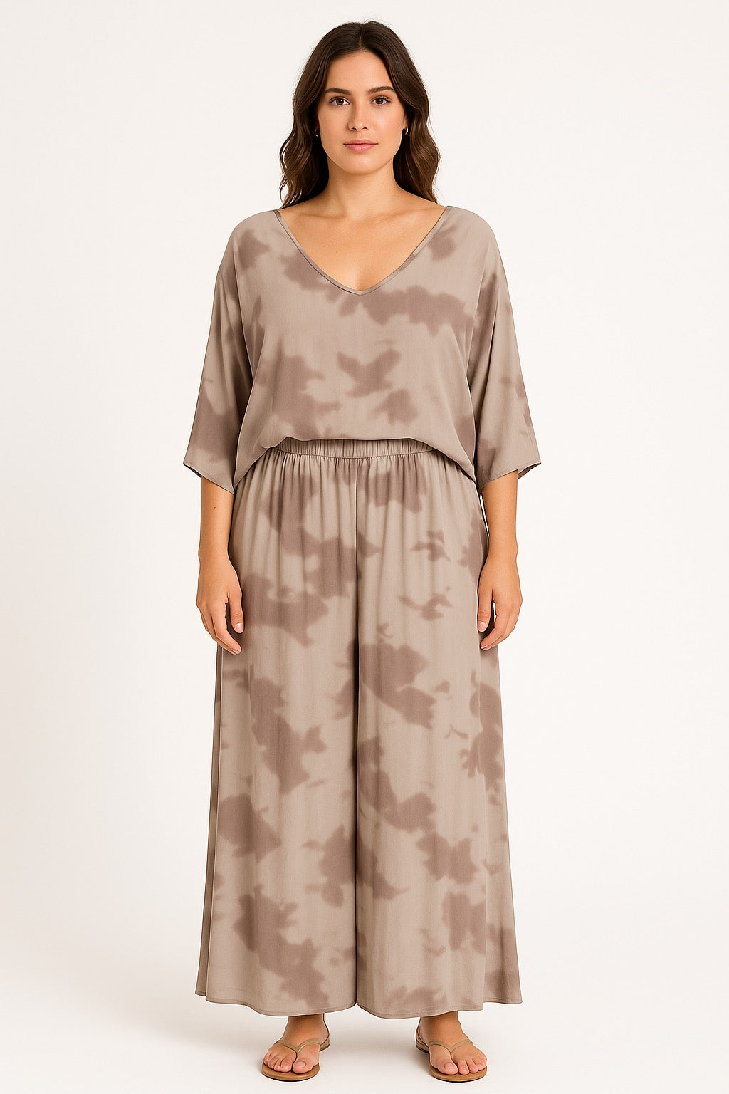 Silk Print Pants