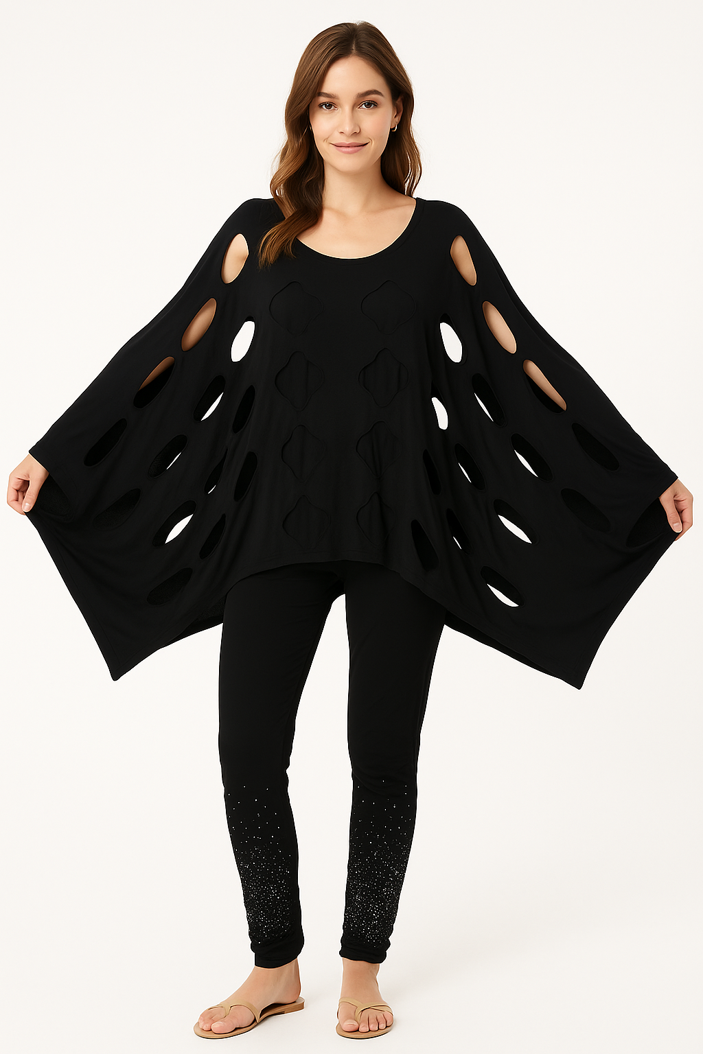 Cotton Shirt with Cuts