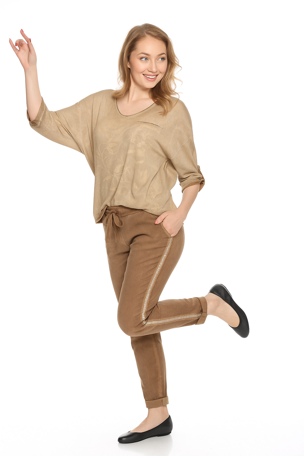 Ribbon Stretch Pants