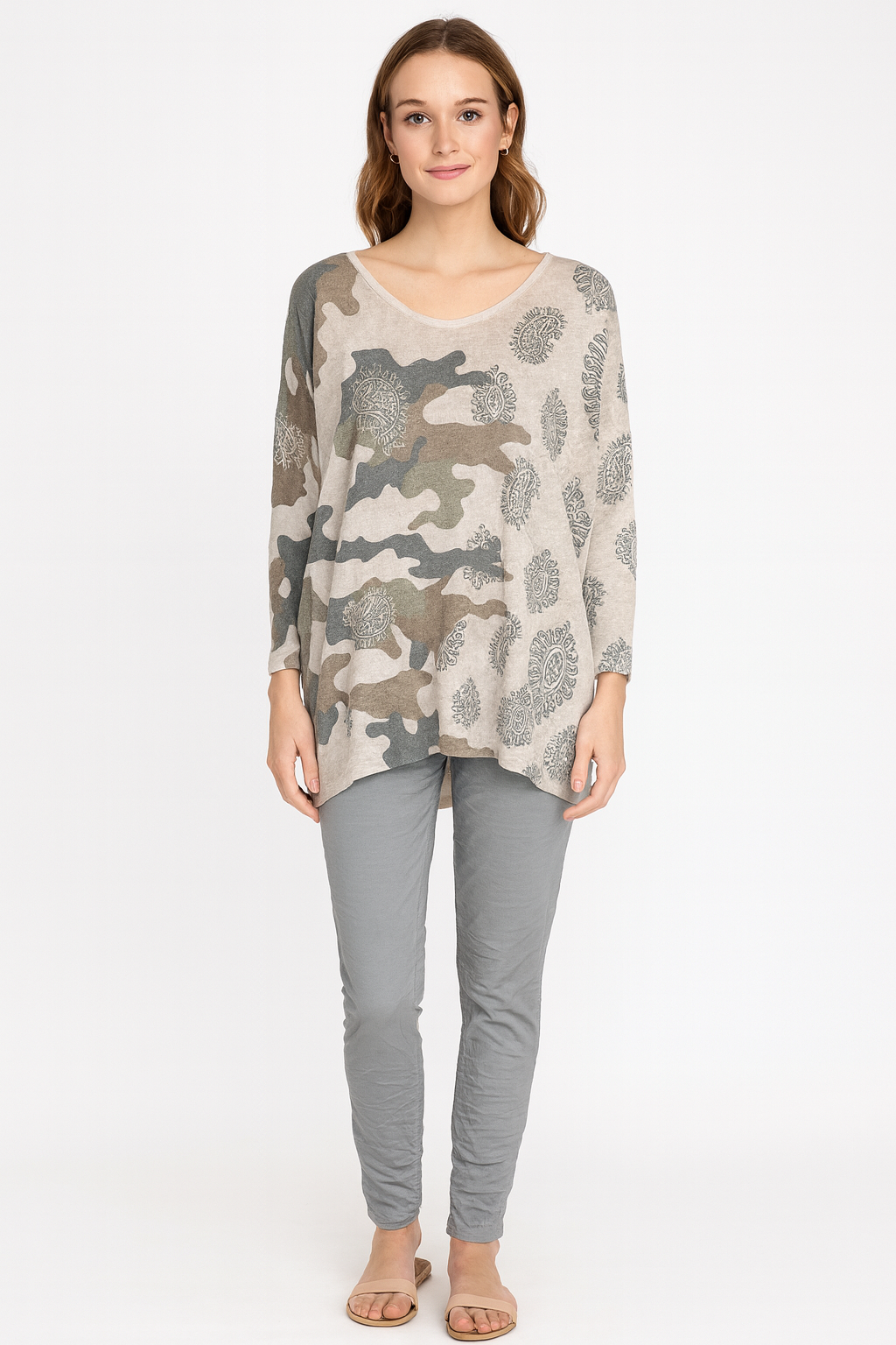 Camo Amore Knit Sweater