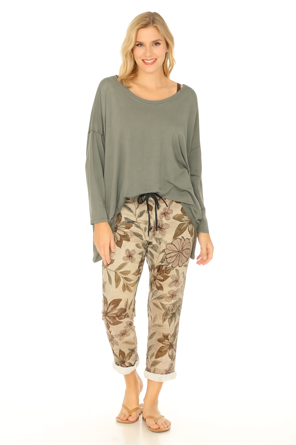 Antique Flora Stretch Pants