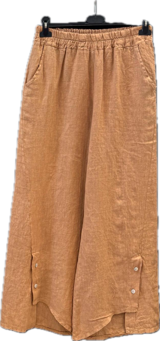 Linen Button Pants
