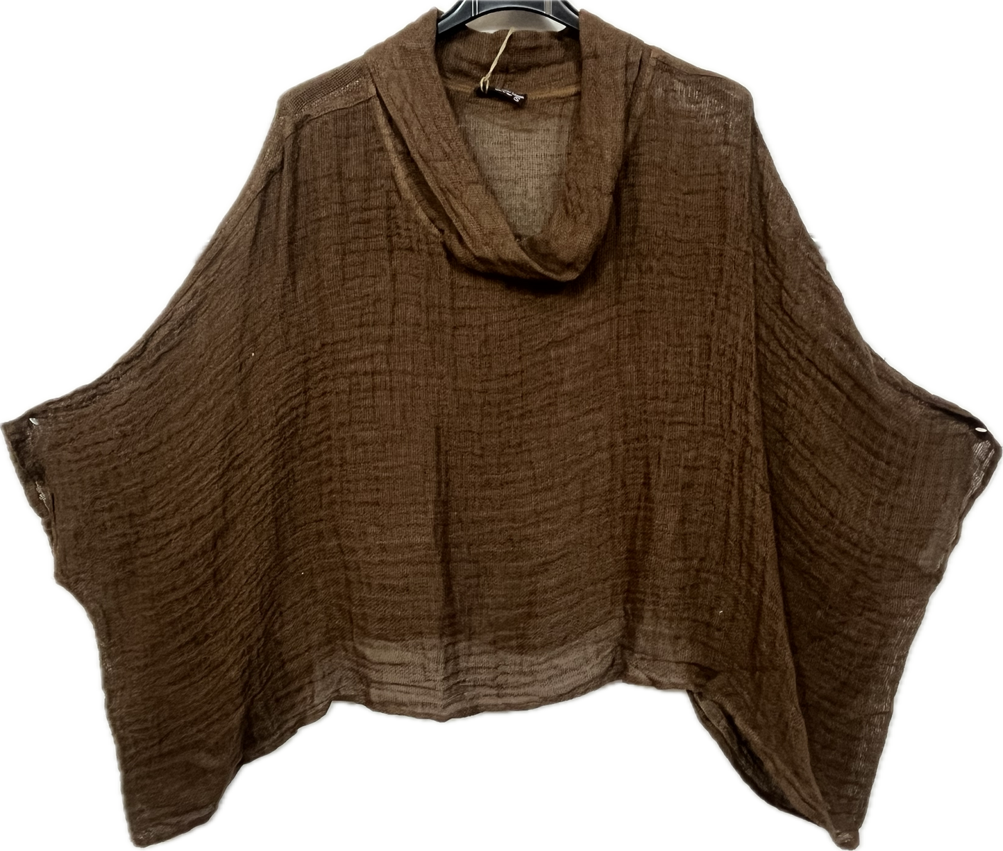 Linen Cowl Neck Top