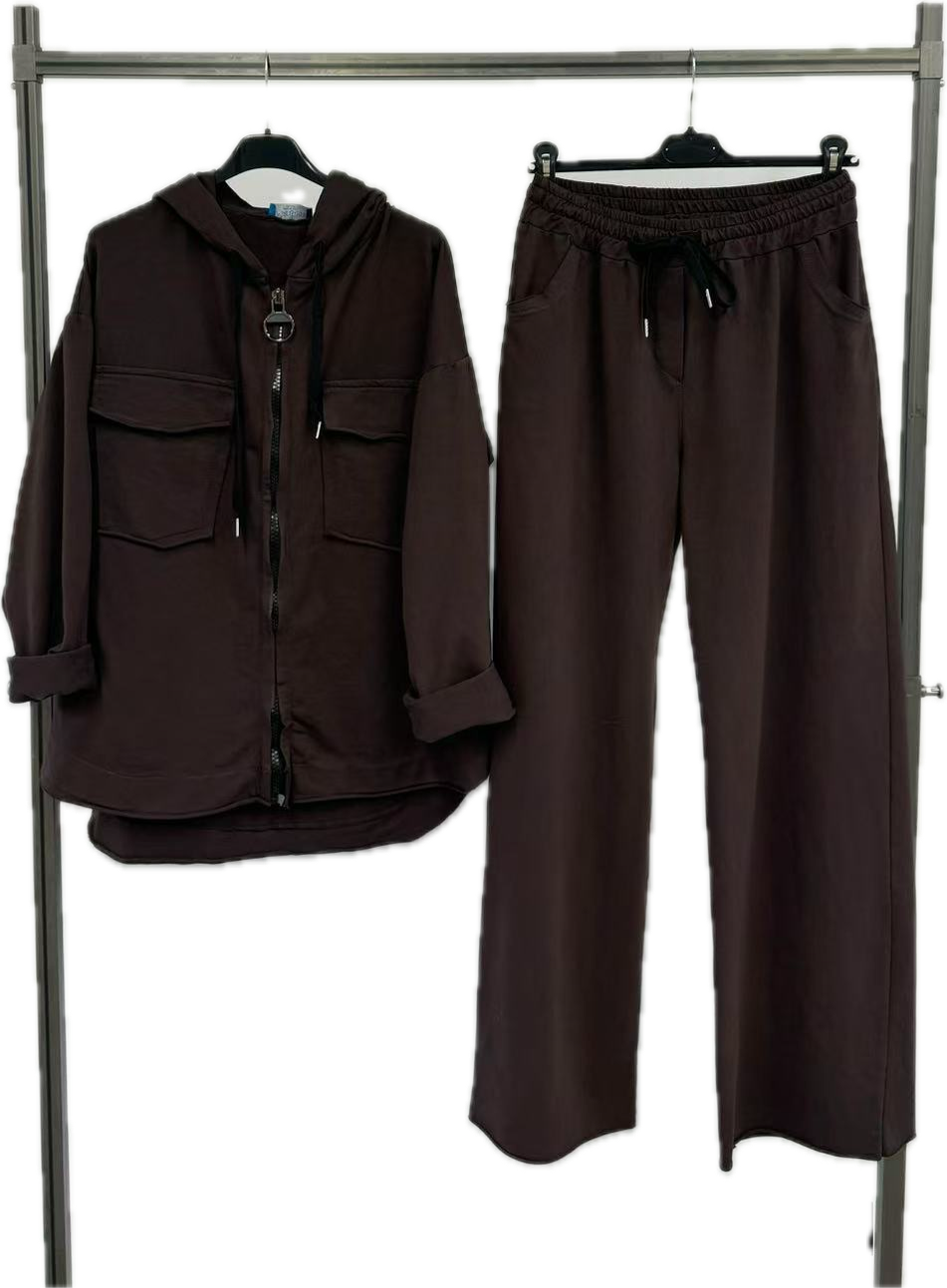 Double Pocket Jacket Set