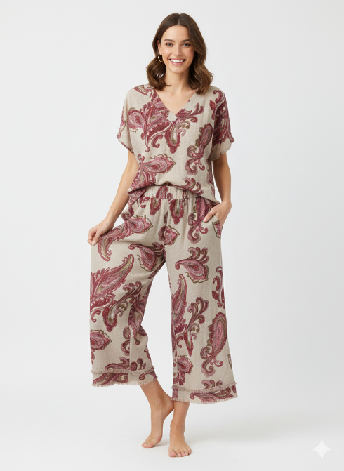 Paisley Gauze Pants
