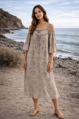 Floral Embroidered Dress