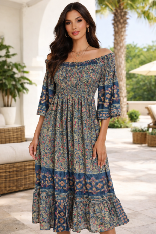 Heritage Print Dress