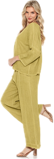 Frayed Gauze Pants