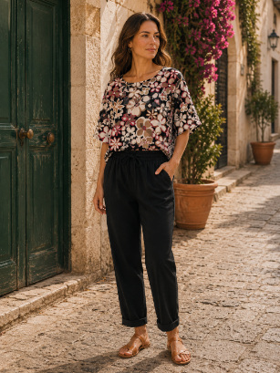 Petal Garden Mesh Top