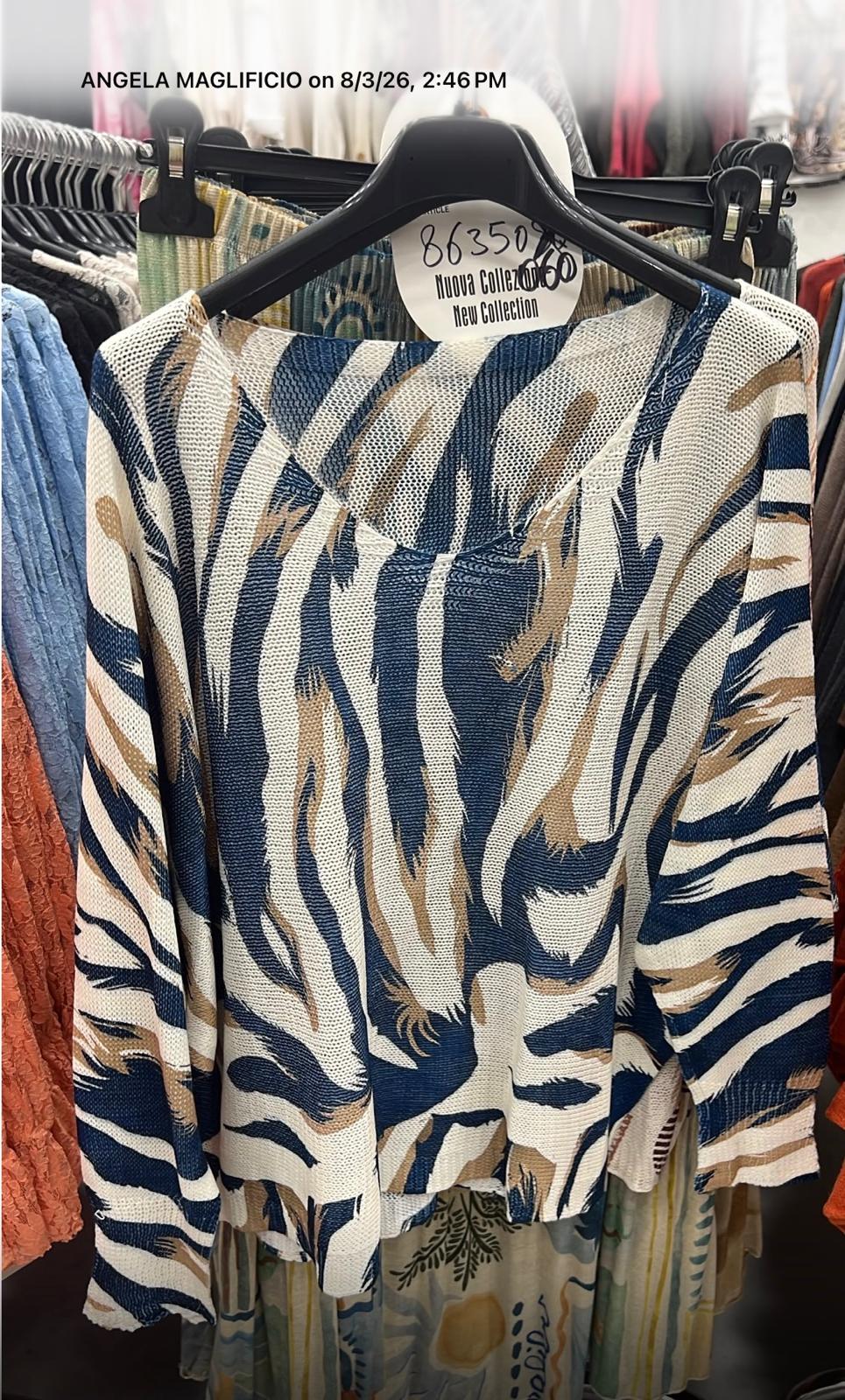 9095 Zebra Mesh Top