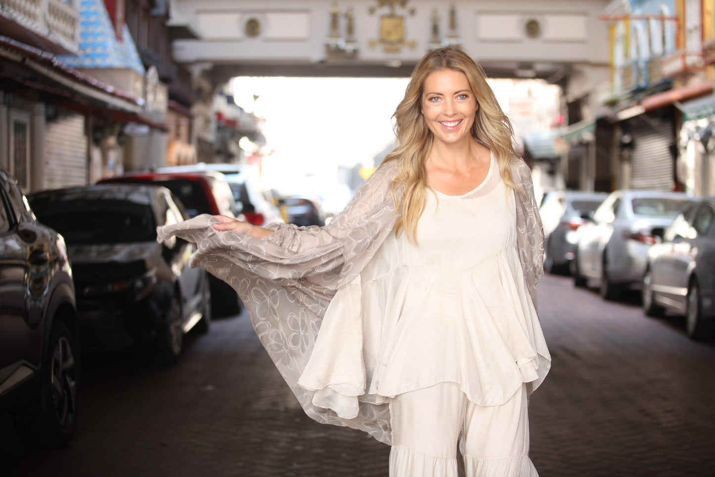 Silk Floral Cardigan