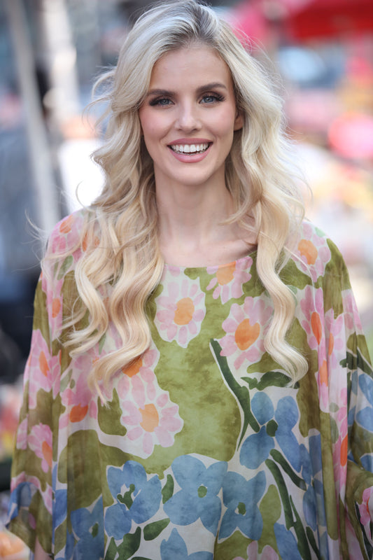 Meadow Bloom Silk Top