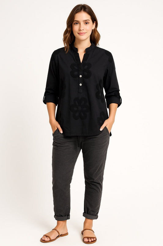 Floral Embroidery Top