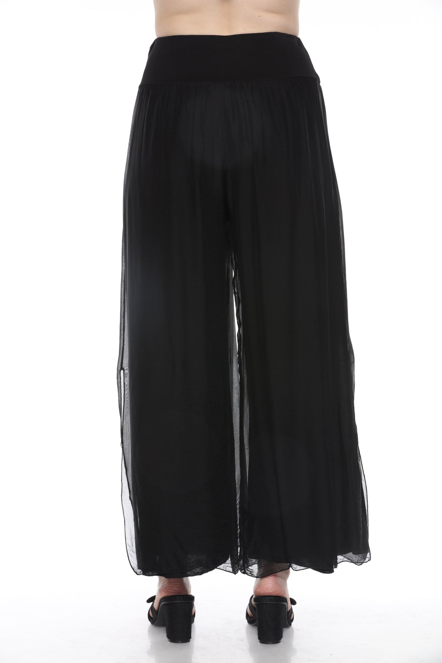 Silk Pant With Slit