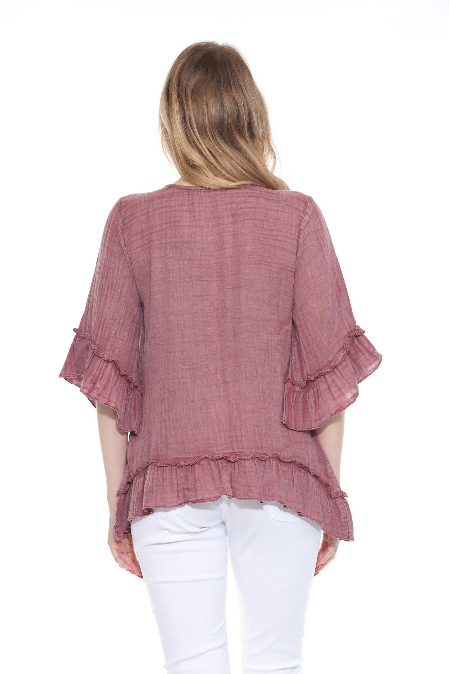 Ruffled Sleeves Top