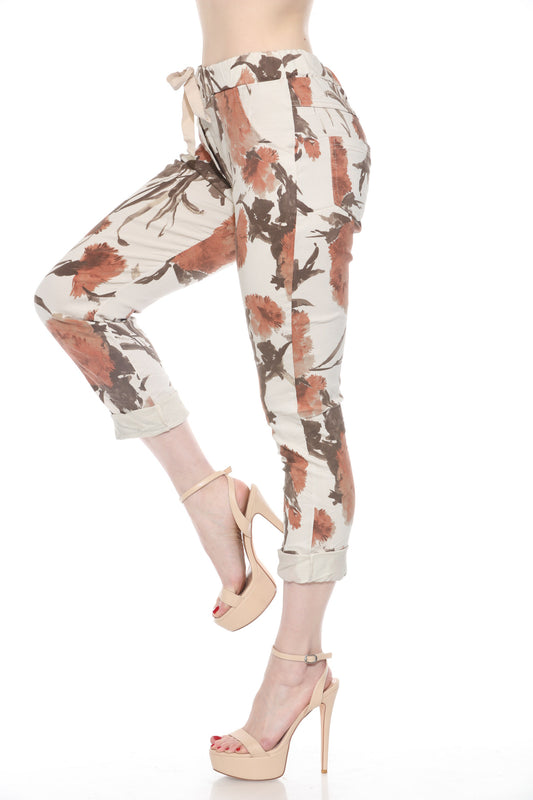 Floral Stretch Pants