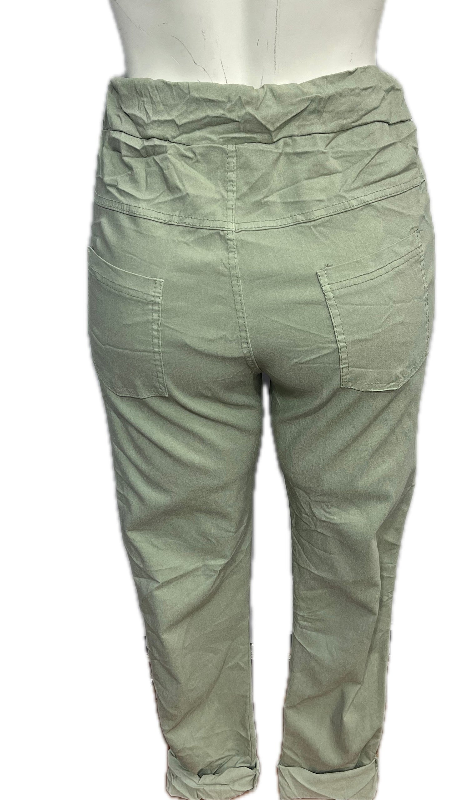 Solid Sized Stretch Pant