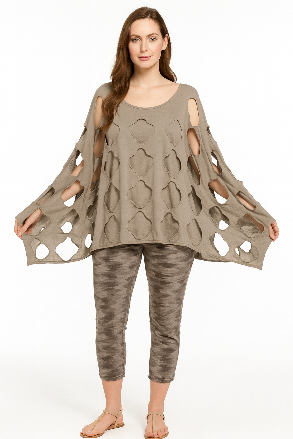 Cotton Shirt with Cut