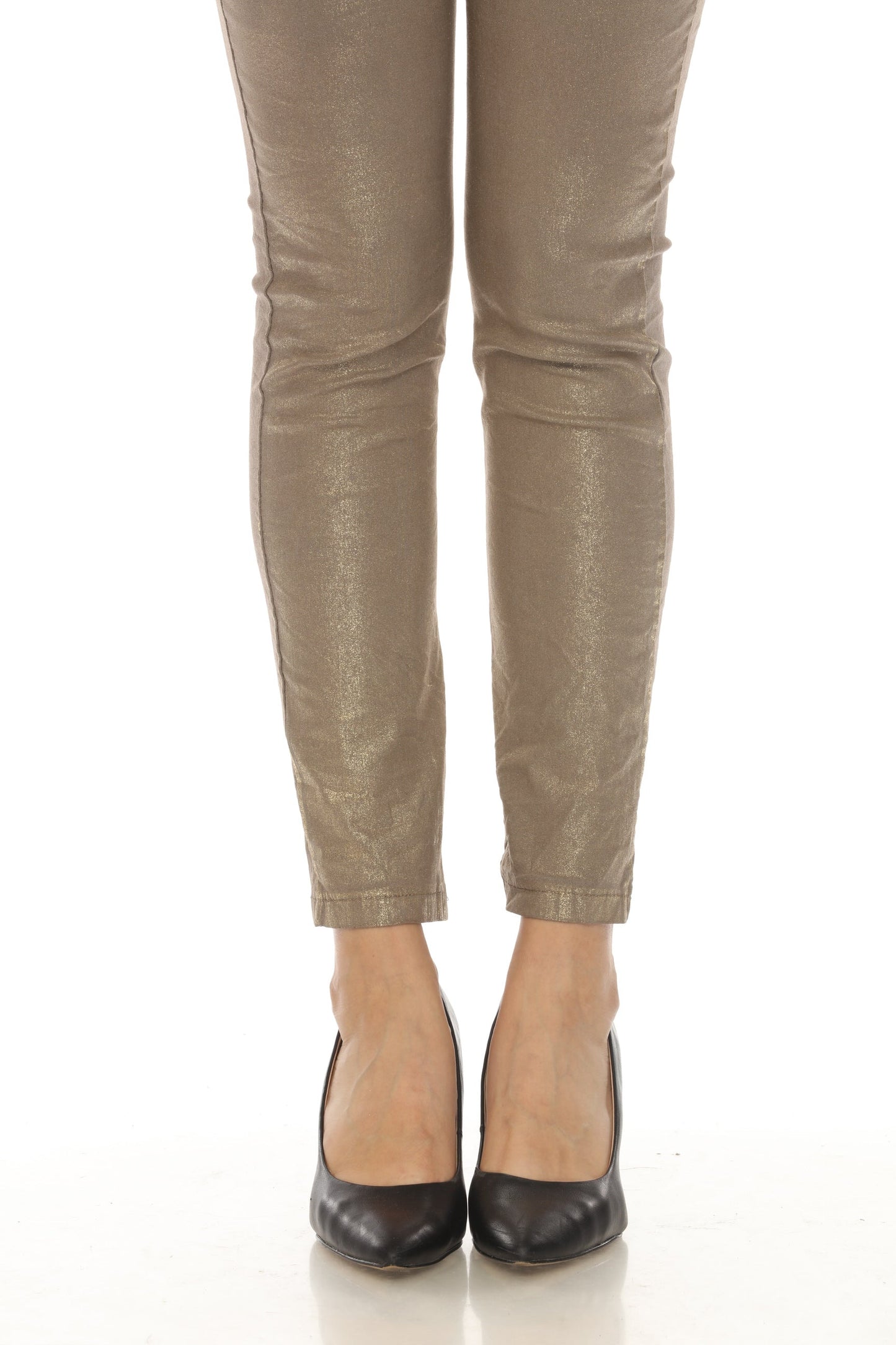Stretch Pants Gold Foiled