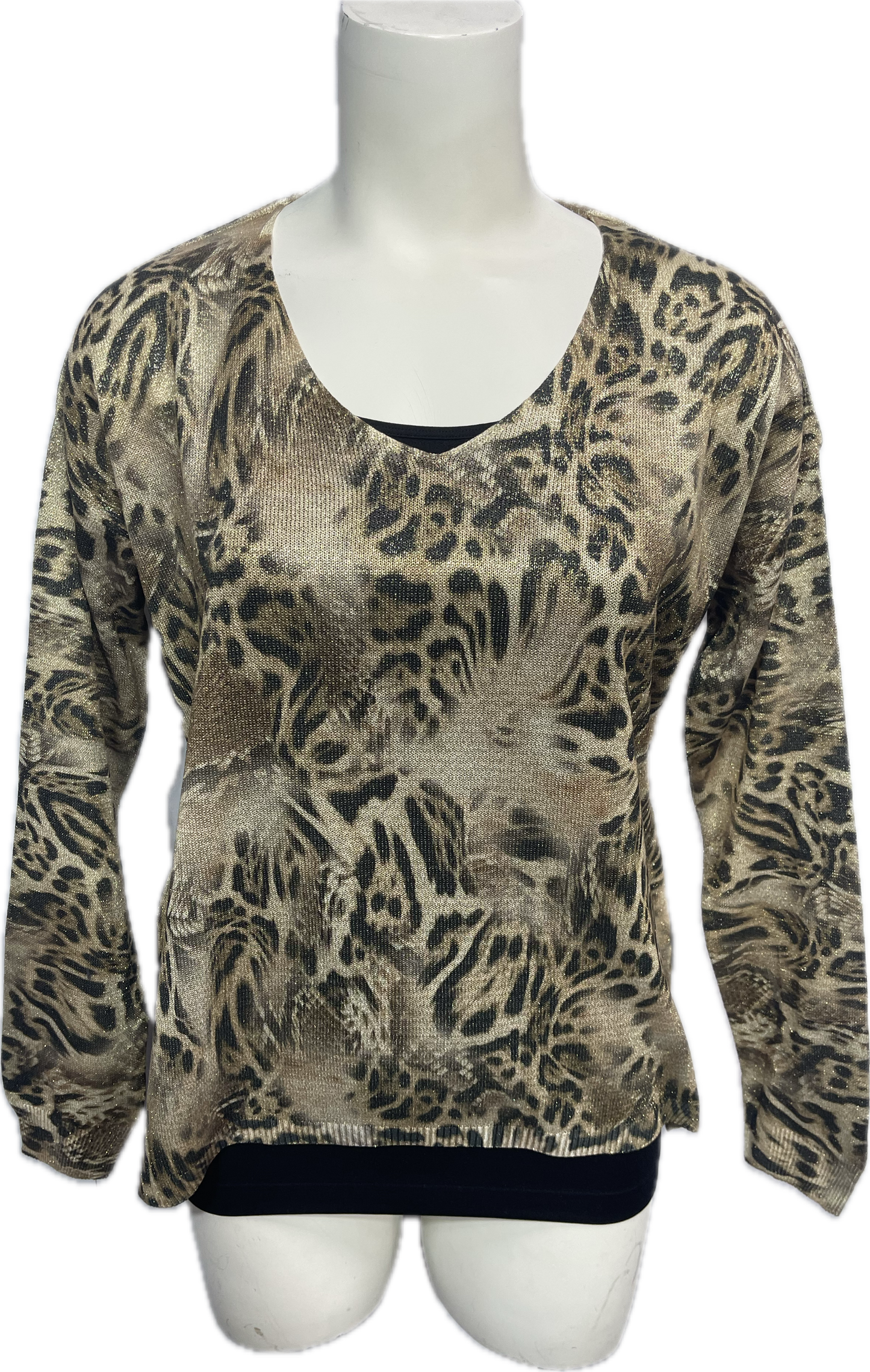 Golden Cheetah mesh top