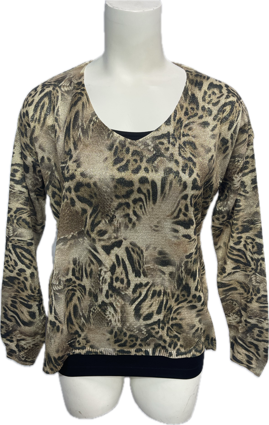 Golden Cheetah mesh top