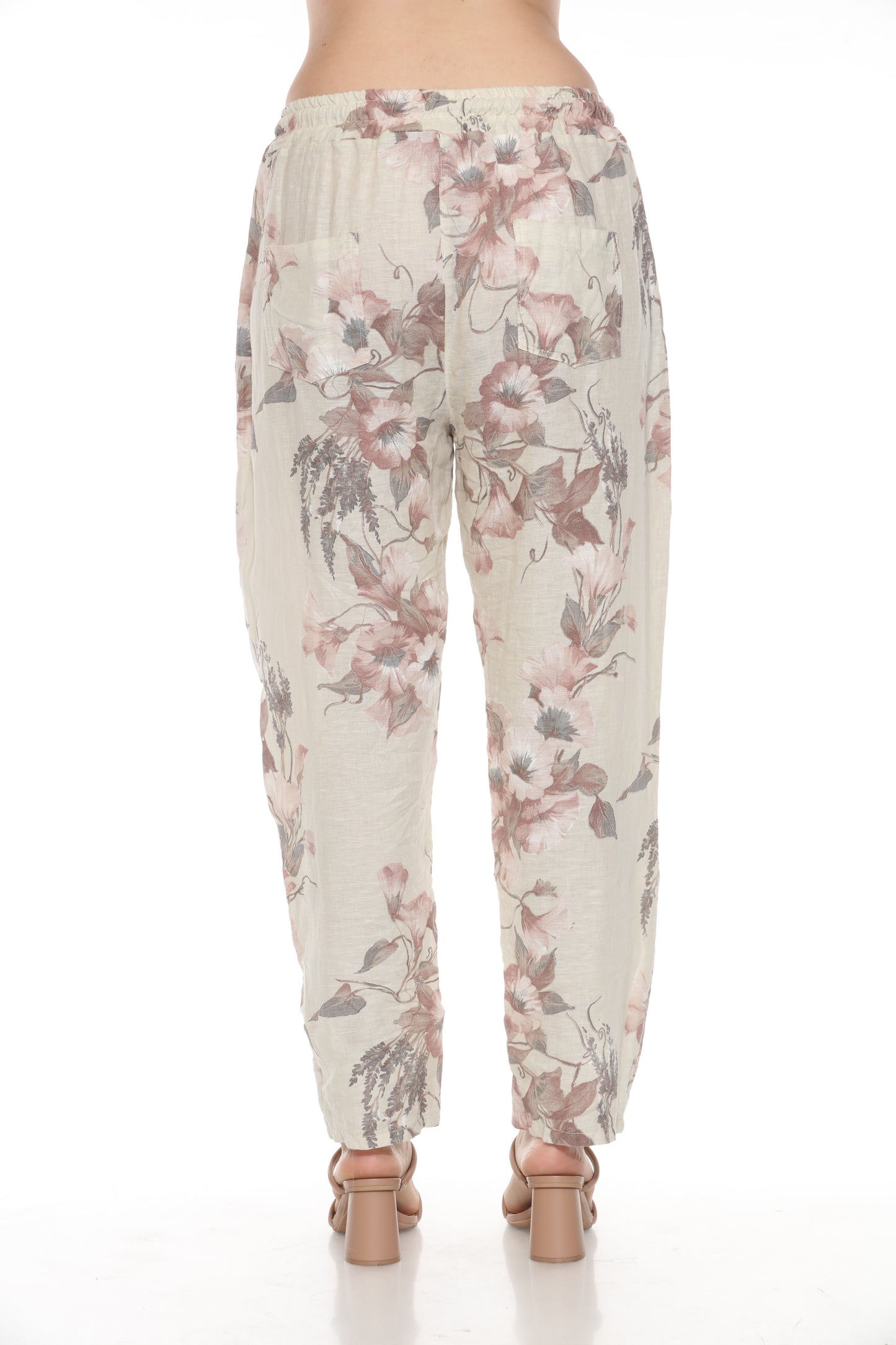 Floral Linen Pants