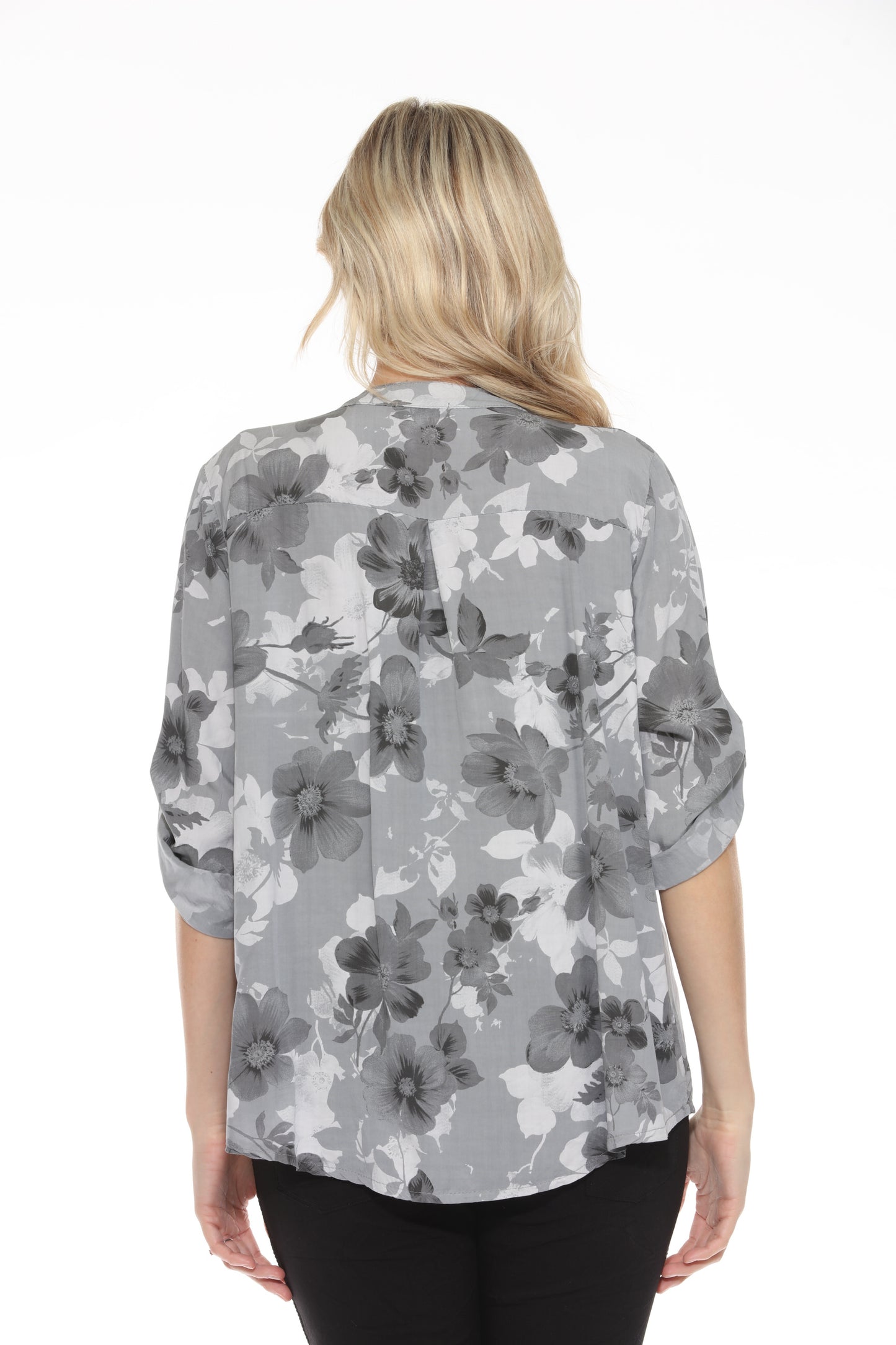 Daffodil Floral Sequin Pocket Top