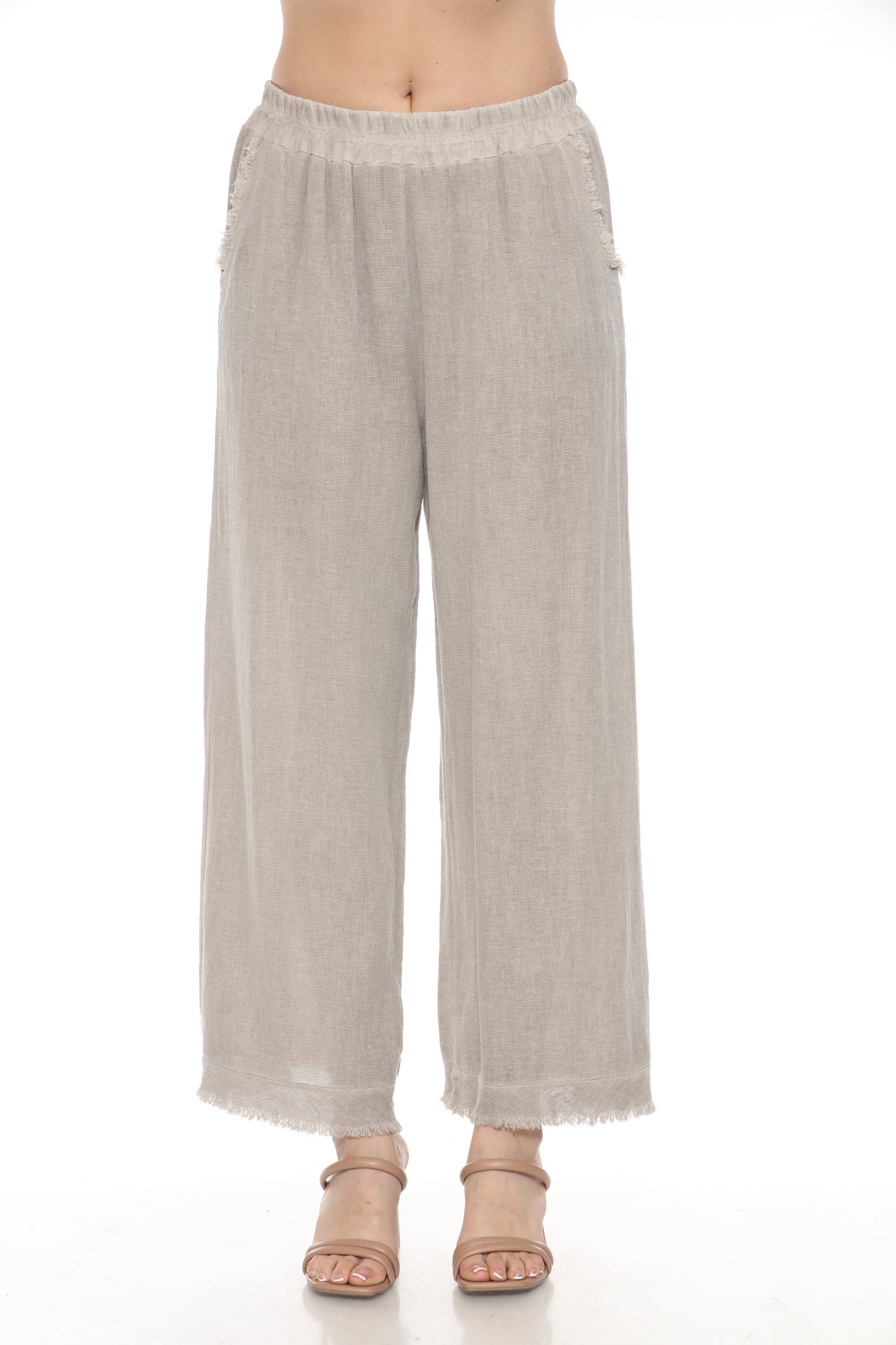 Gauze Ruffled Pants