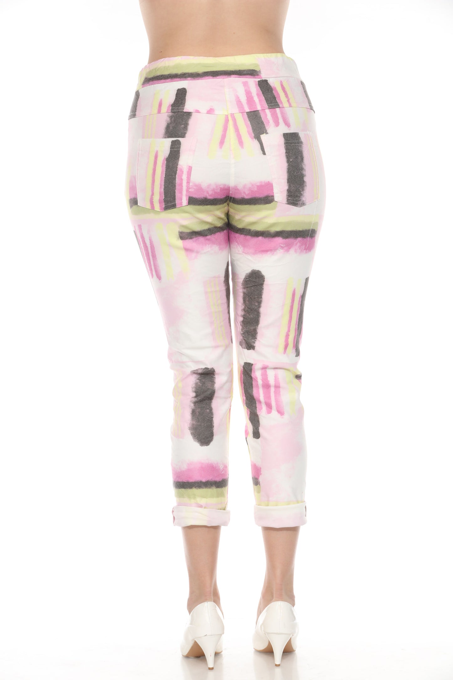 Abstract Stretch Pants