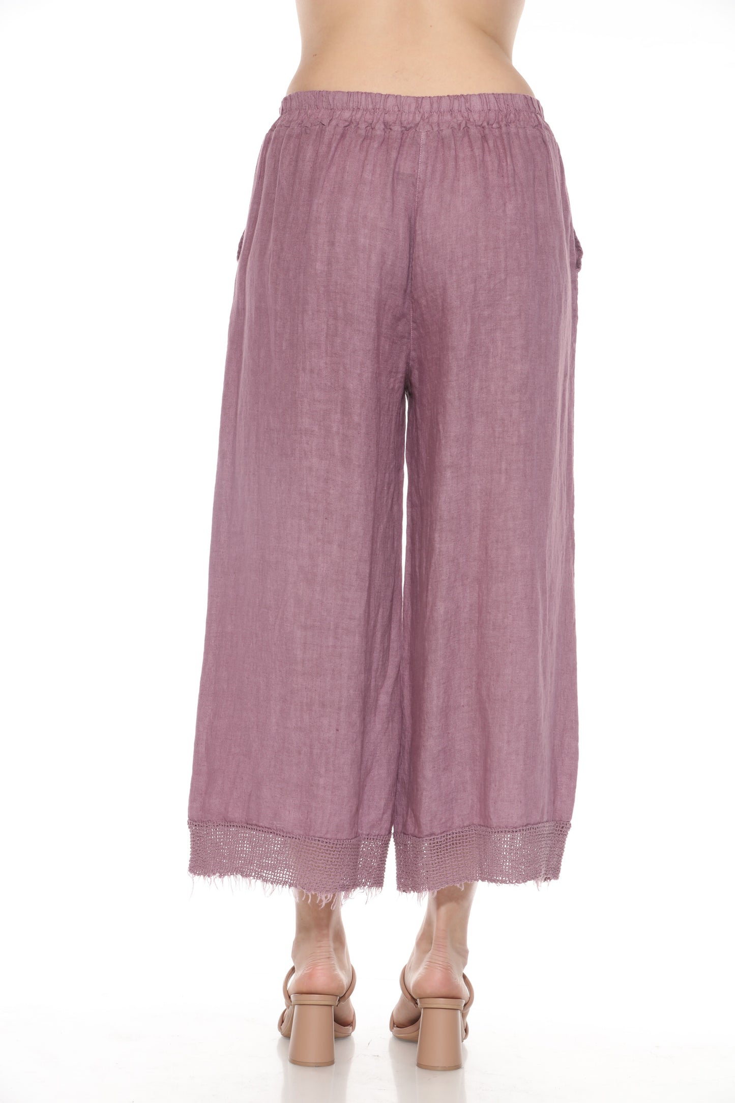 Linen Fishnet Pants