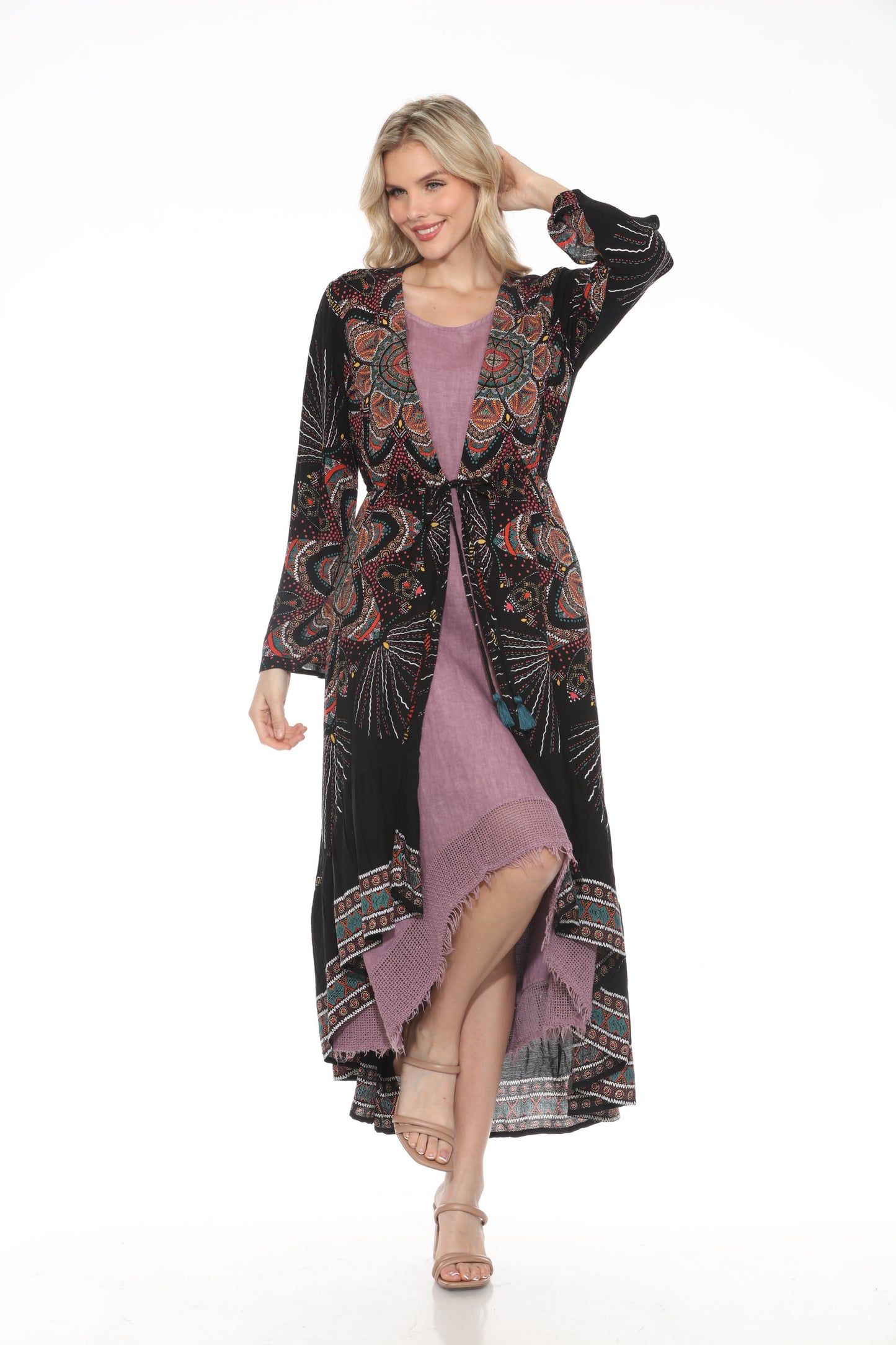 Print long jacket