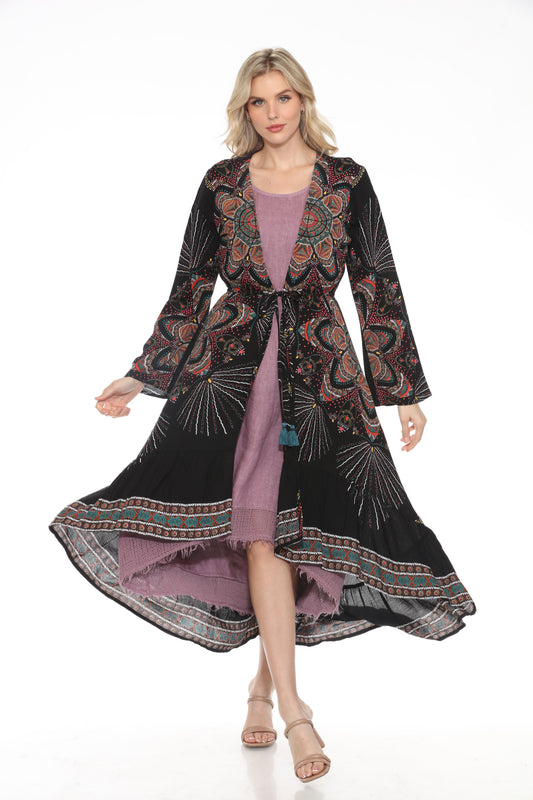 Print long jacket