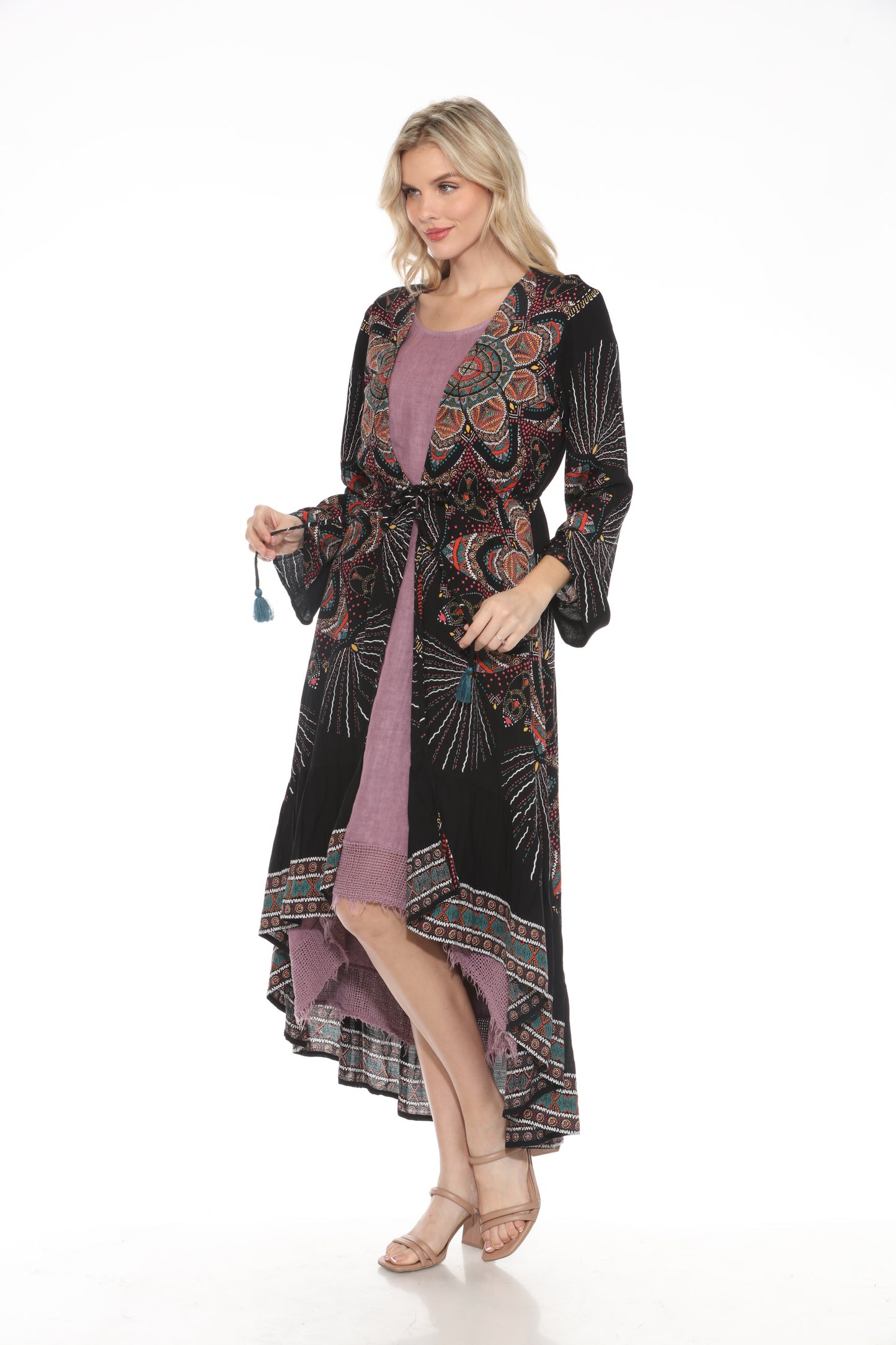 Print long jacket