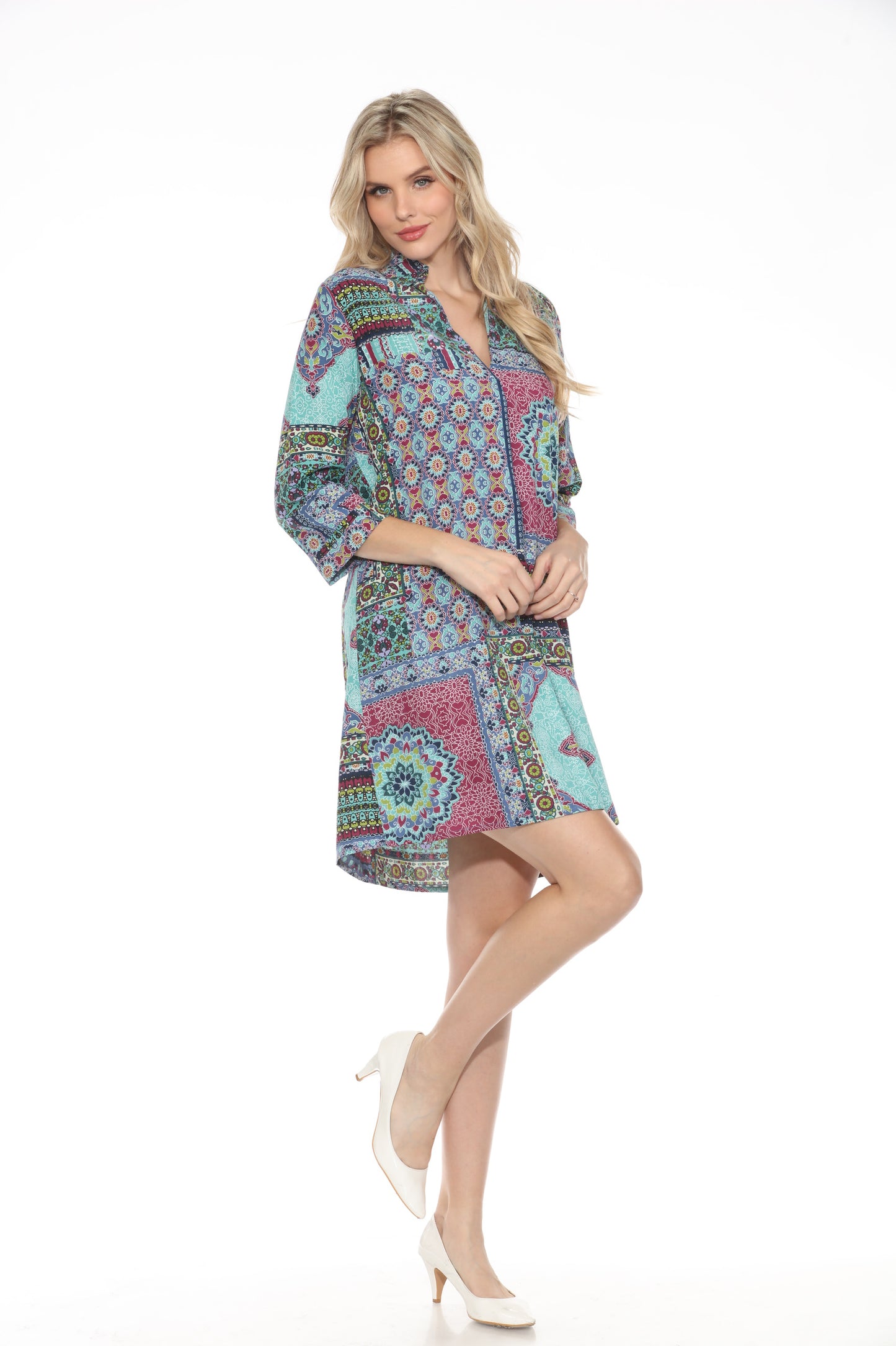 India Print Dress