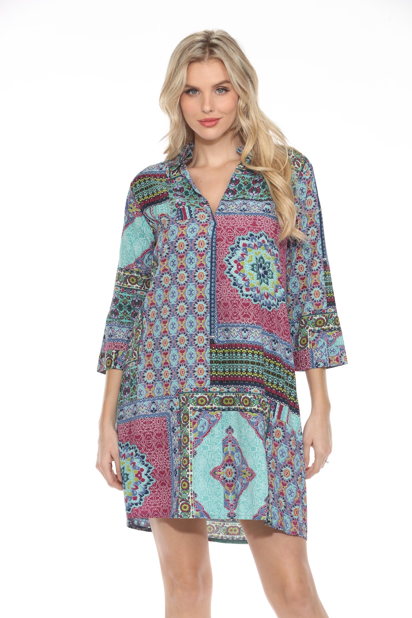 India Print Dress