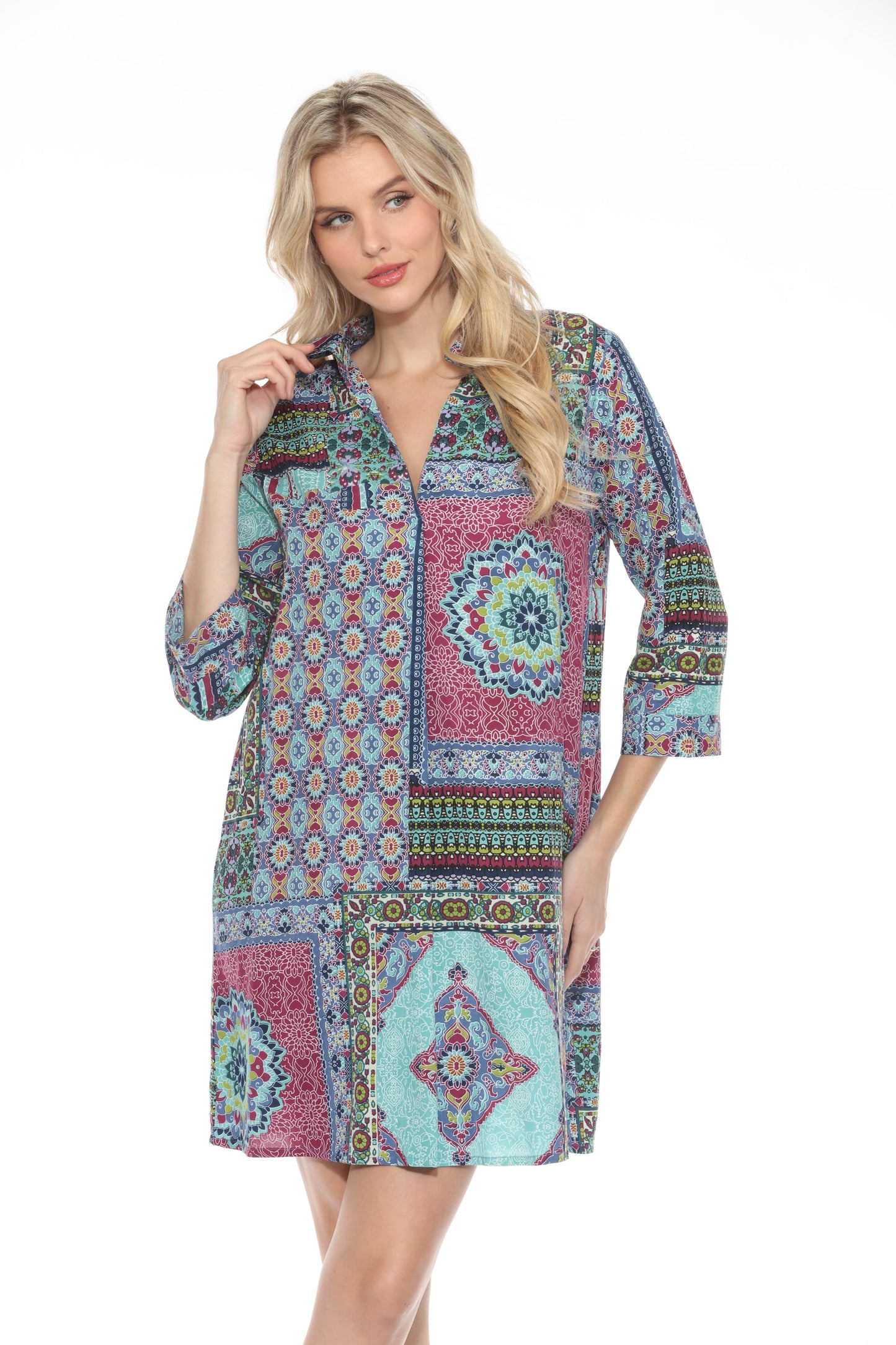 India Print Dress