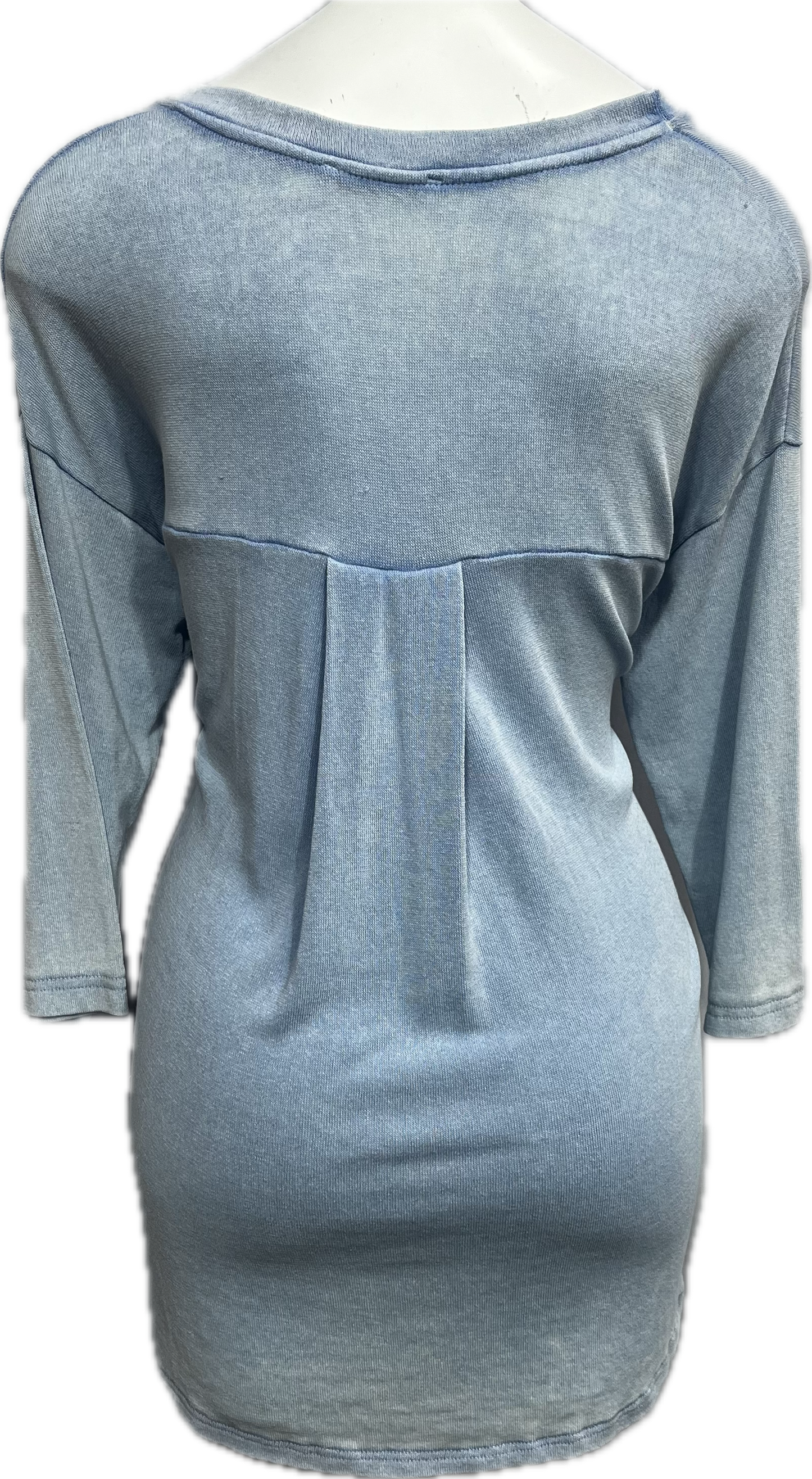 High Low Cotton V-Neck Top