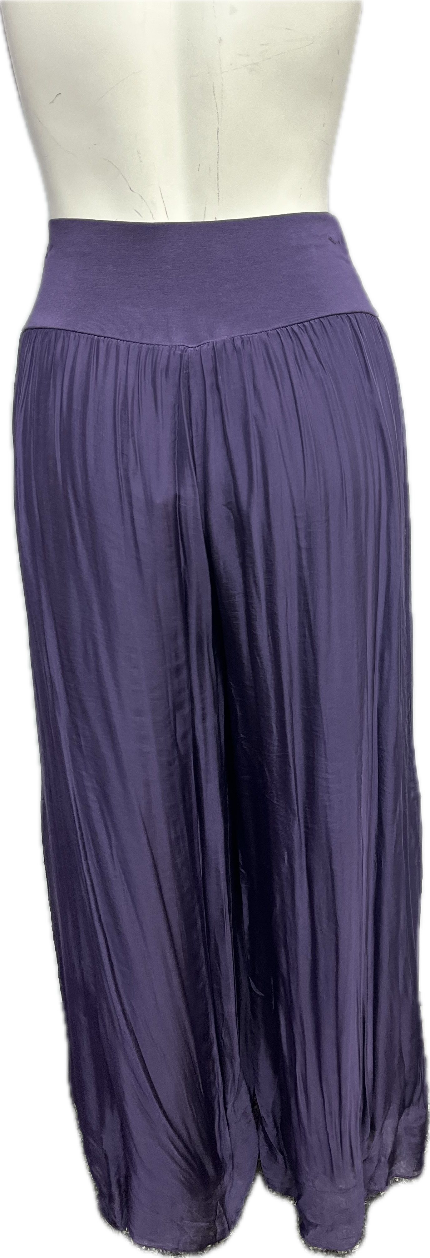 Silk Pant With a Slit