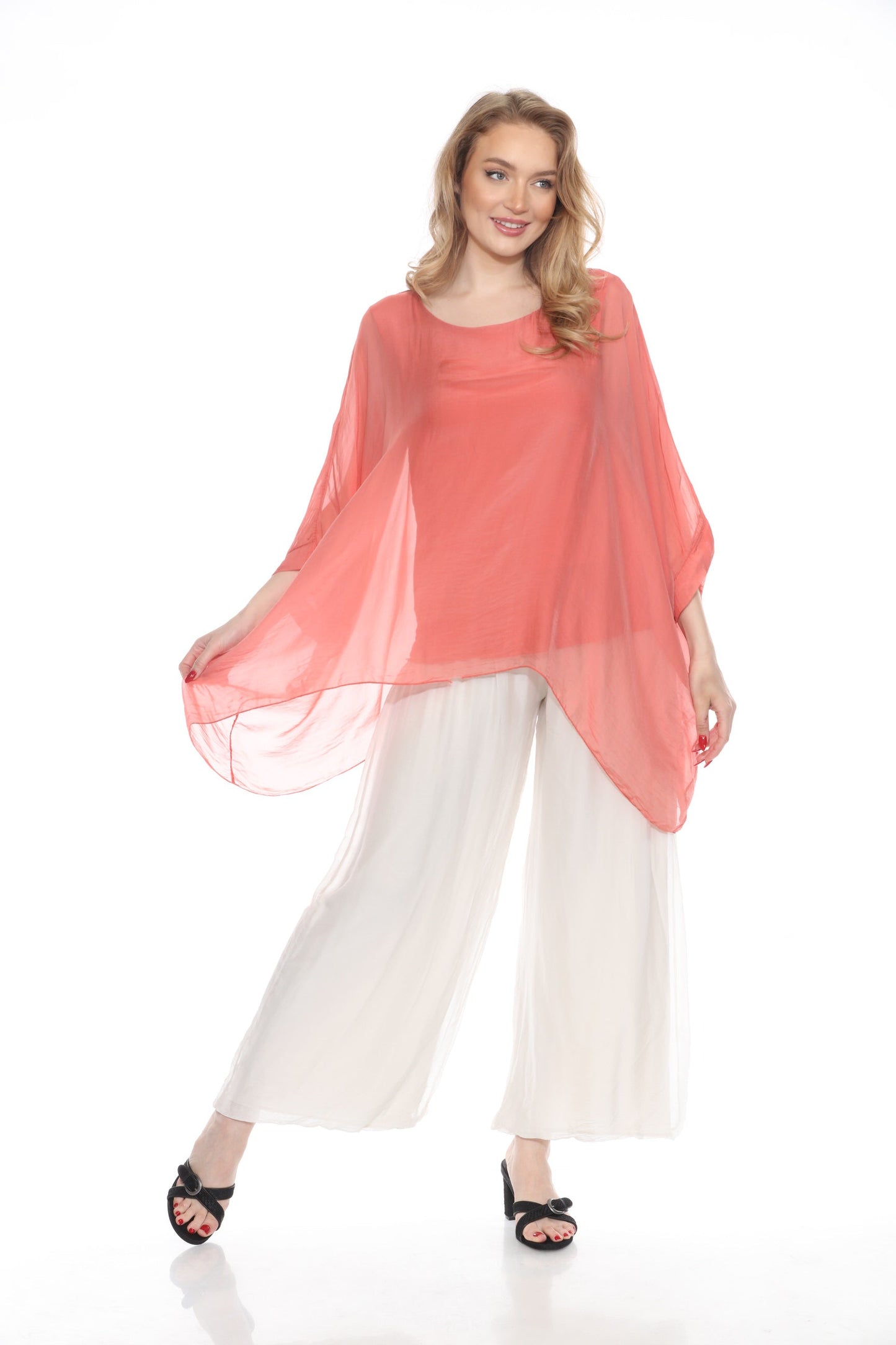 Silk Pant With a Slit
