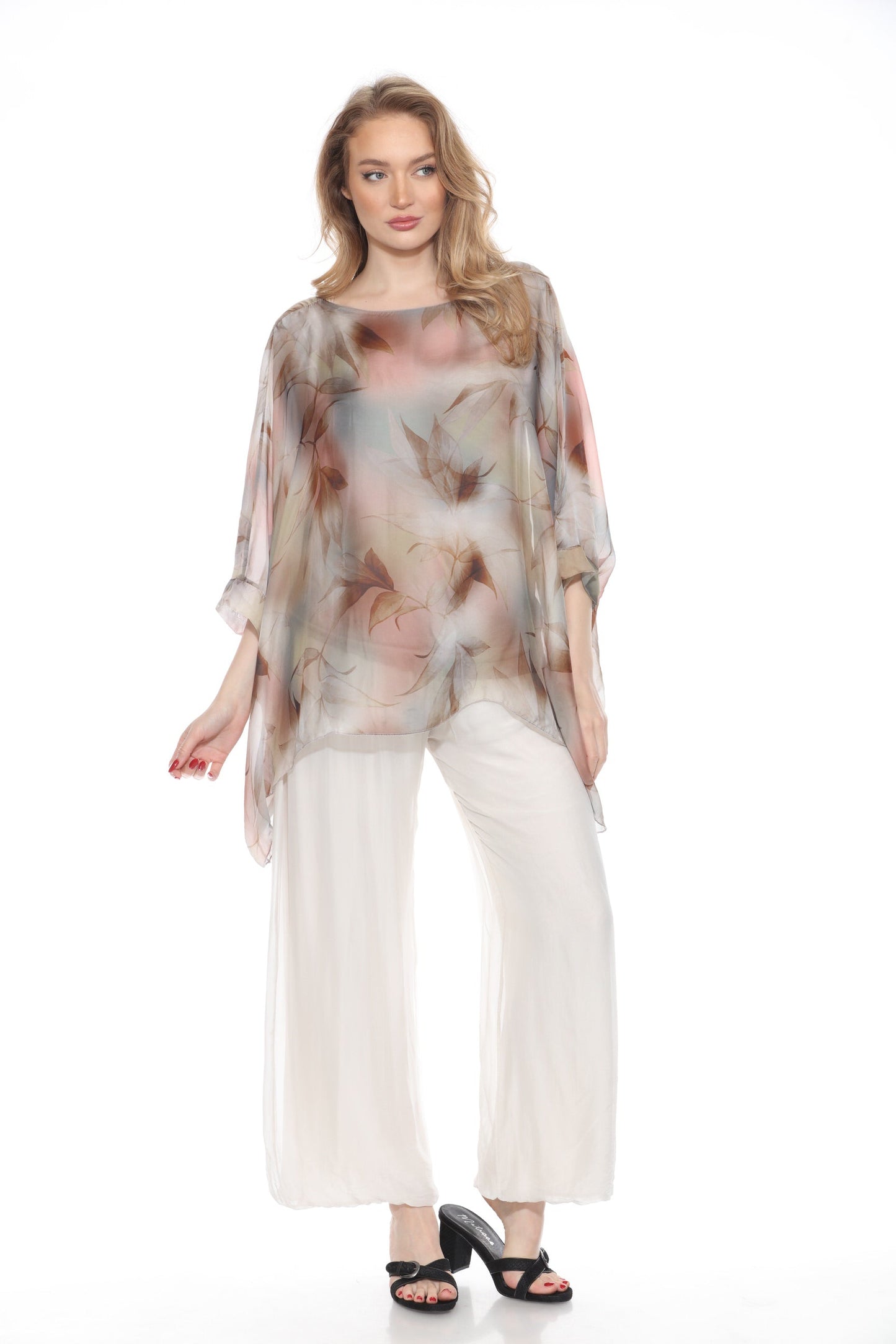 Silk Pant With a Slit