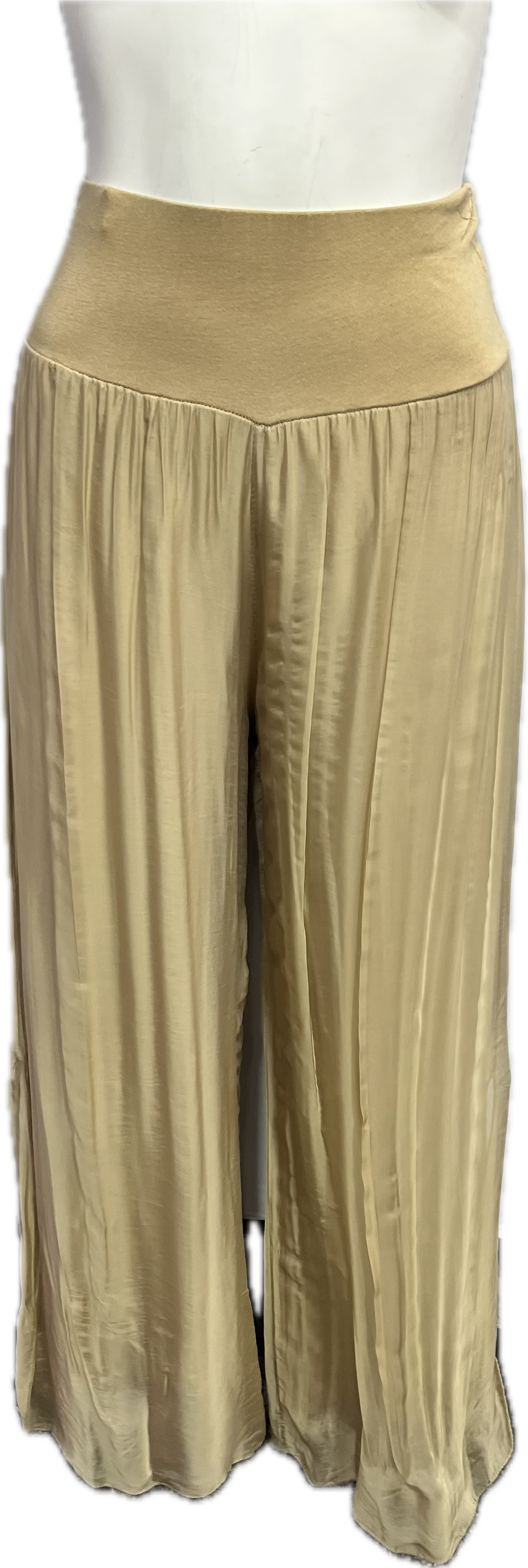 Silk Pant With a Slit
