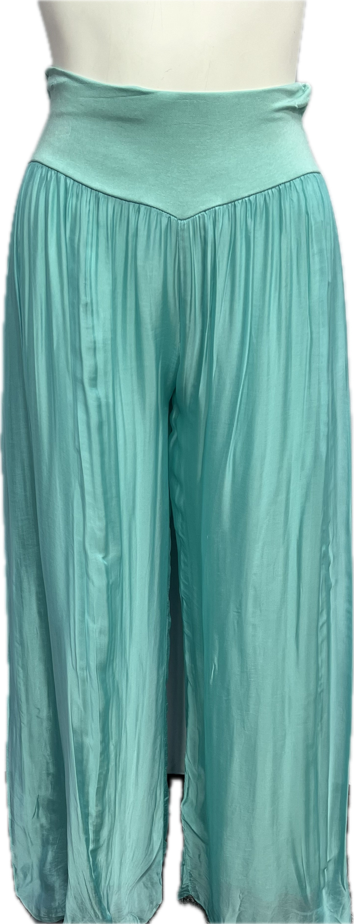 Silk Pant With a Slit