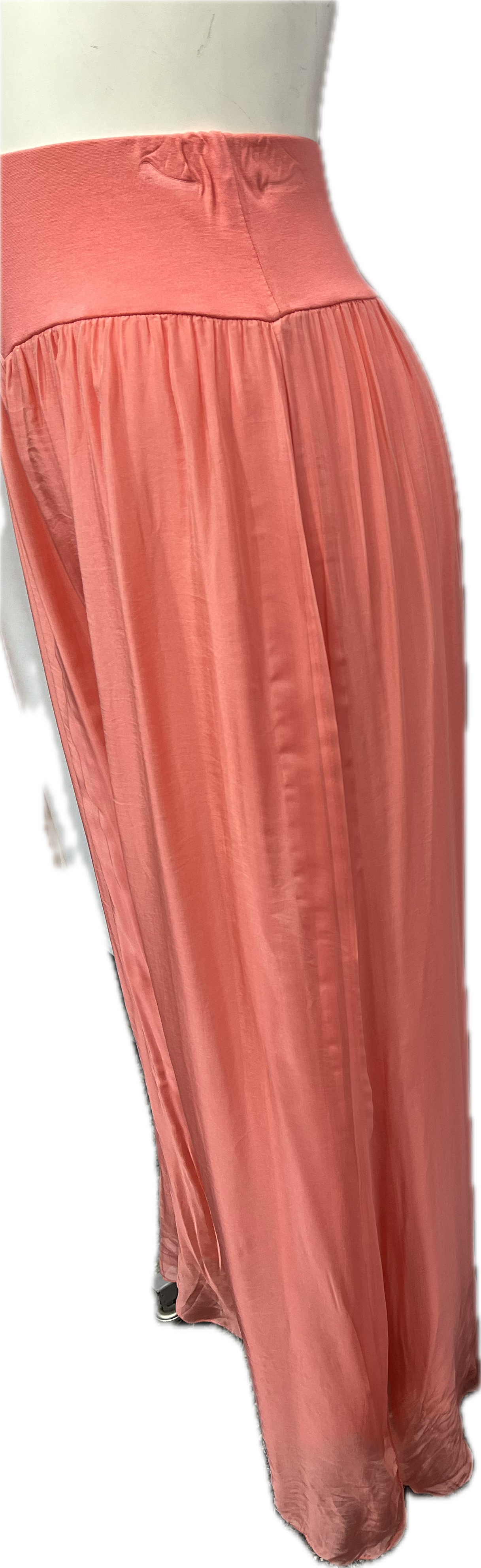 Silk Pant With a Slit