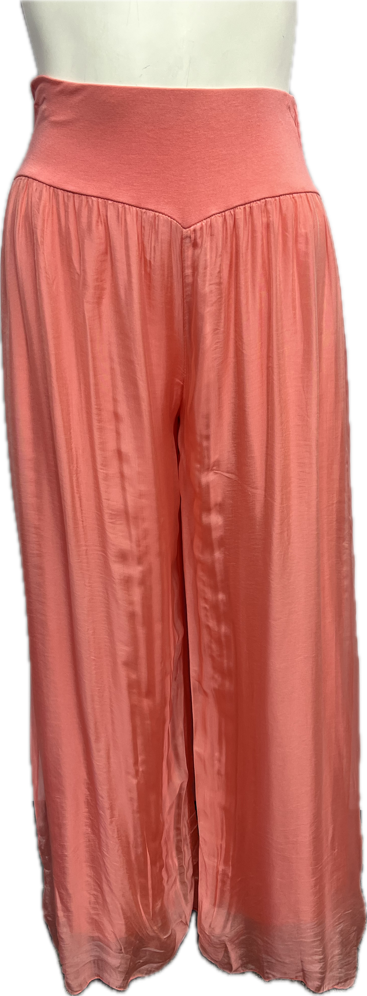 Silk Pant With a Slit