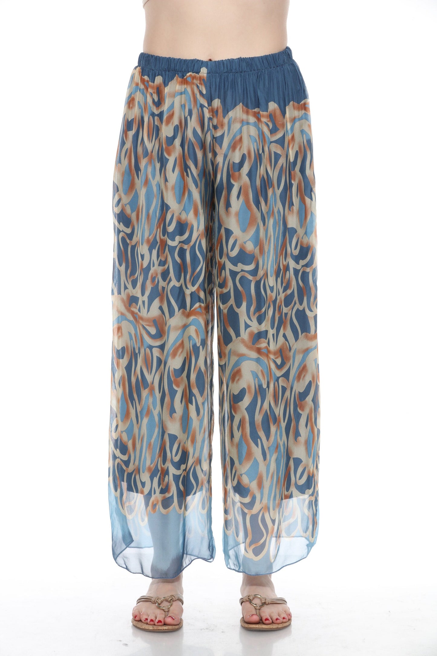 Abstract Silk Pant