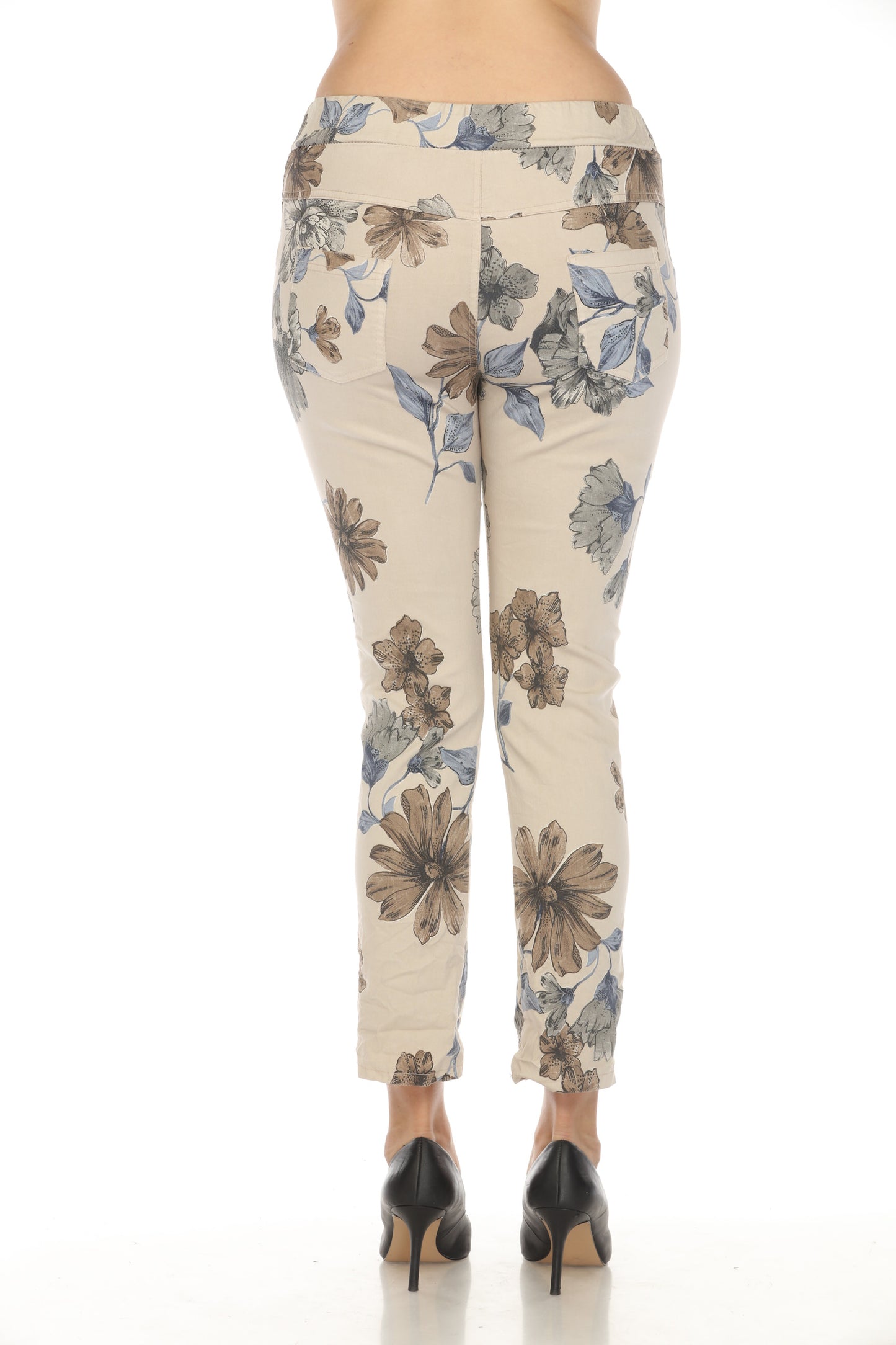 Fall Floral Stretch Pants