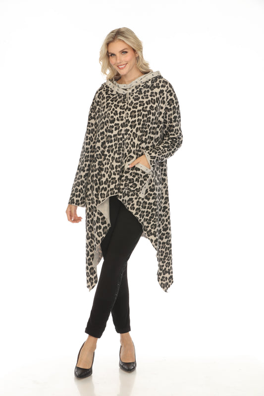 Cheetah Print High Low with Hood