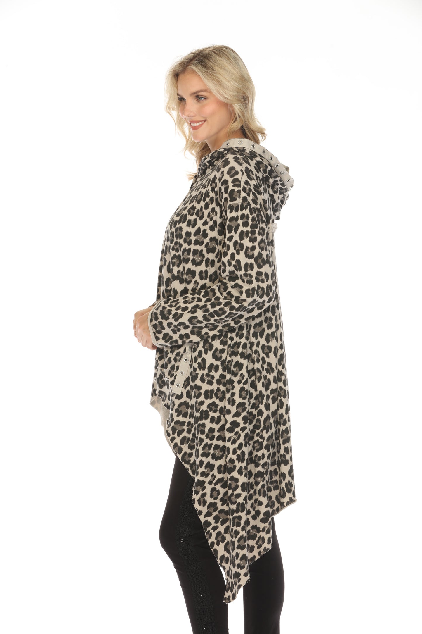 Cheetah Print High Low with Hood